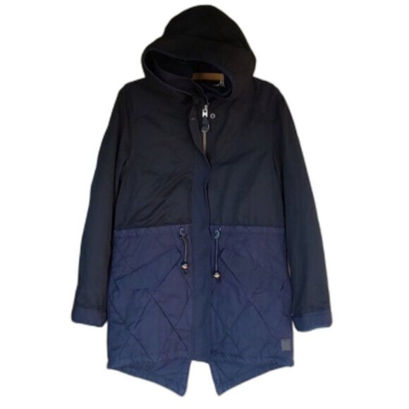 Scotch & Soda Jackets & Blazers - NWT Scotch & Soda Hooded Parka With Removable Liner Denim Accents Size 1